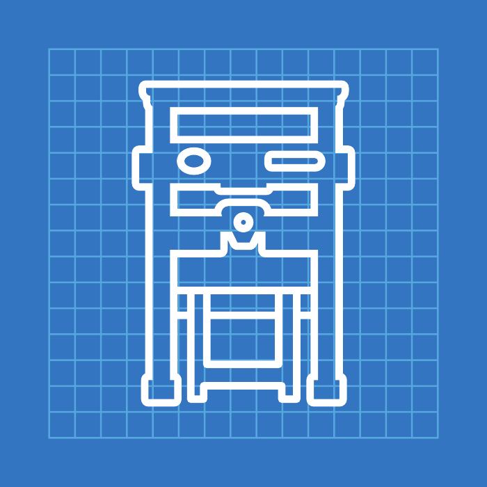 Original Agilist Printing press product blueprint symbol